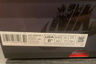 Air Jordan 1 Blanco y Negro