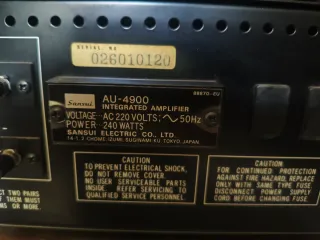 Amplificador Sansui AU-4900 + Sintonizador TU-3900