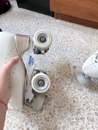 Patines de patinaje artístico blancos