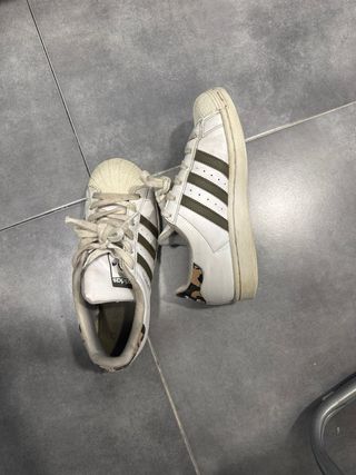 Zapatillas Adidas Superstar Blancas y Verdes
