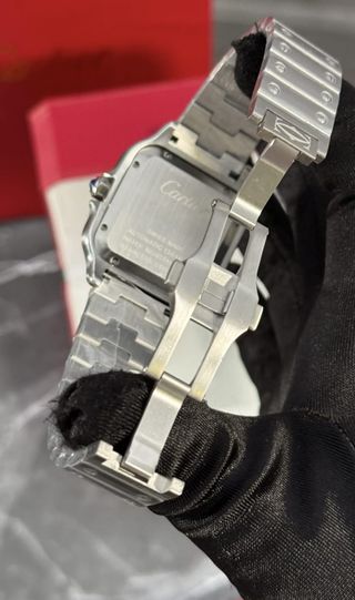 Reloj Cartier Santos Acero Azul