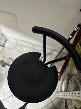 Sgabelli neri in metallo