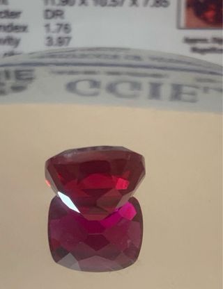 Rubí Mogok 11.05 Quilates Impecable