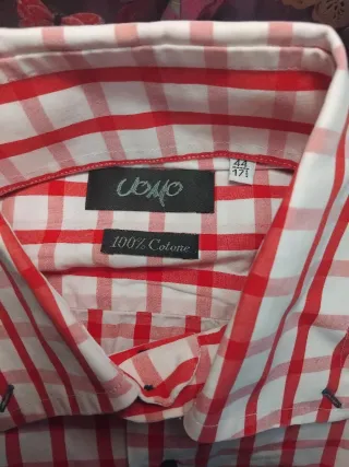 Camicia Uomo 100% Cotone a Quadri