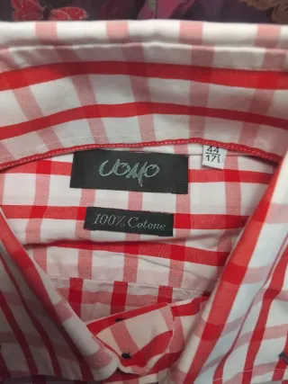 Camicia Uomo 100% Cotone a Quadri
