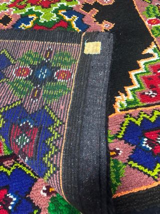 Tappeto in cotone fatto a mano multicolore