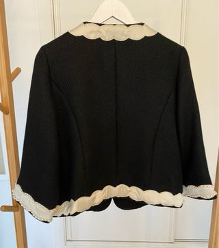 Chaqueta Mia Donna Negra Perlas