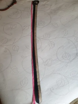 Cinturón de piel mujer con diseño patchwork