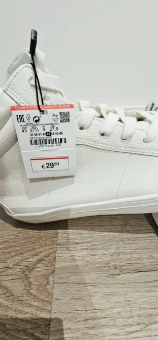 Zapatillas Pull&Bear Hombre Blancas Talla 43