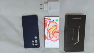 Samsung S25 Ultra verde light + Funda + Cargador