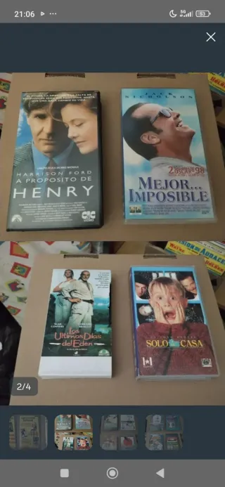 Películas VHS: Taxi Driver, Yentl, Apolo 13