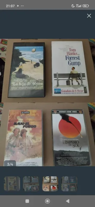 Películas VHS: Taxi Driver, Yentl, Apolo 13