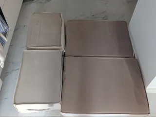 Cojines de espuma para palets.