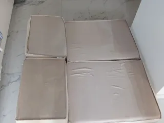 Cojines de espuma para palets.