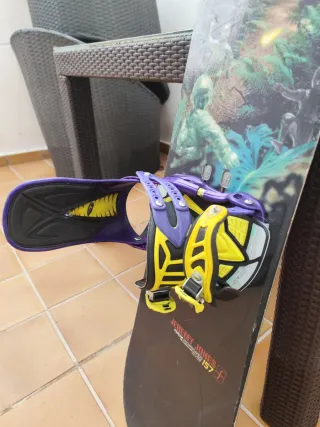 Tabla Snowboard con Fijaciones