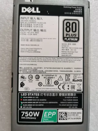 Fuente de Alimentación DELL E750E-S1 750W