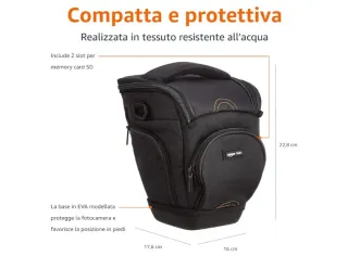 Borsa fondina per fotocamera reflex