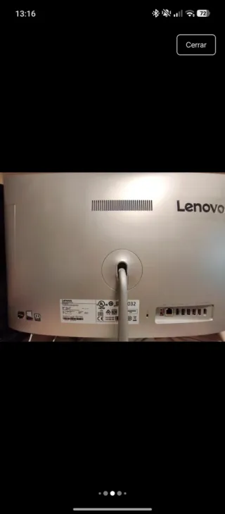 Lenovo All in One PC Plata y Negro