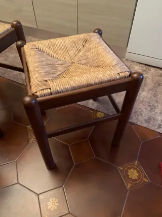 Set 3 Sedie Pisa in legno e tessuto