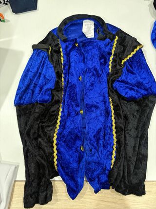 Disfraz Paje Azul y Negro Tallas 10-12 y 5-6