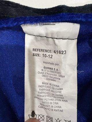 Disfraz Paje Azul y Negro Tallas 10-12 y 5-6