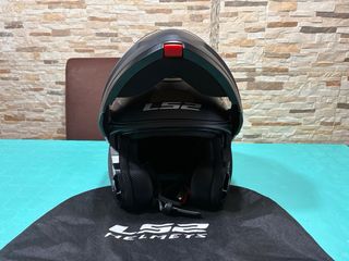 Casco Moto Modular LS2 Negro