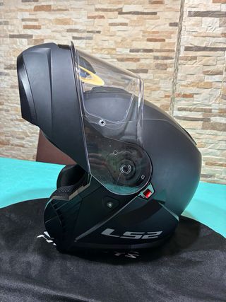 Casco Moto Modular LS2 Negro