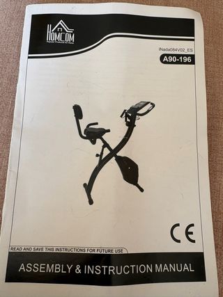 Bicicleta Estática Plegable HOMCOM