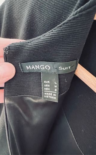 Vestido Negro Mango