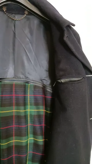 Cappotto Loden vintage Moessmer Lana Alpaca Blu