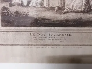Stampa antica Le Don Interesse