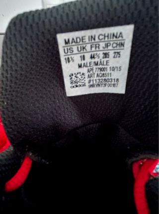 Zapatillas Baloncesto Adidas Rojas y Negras