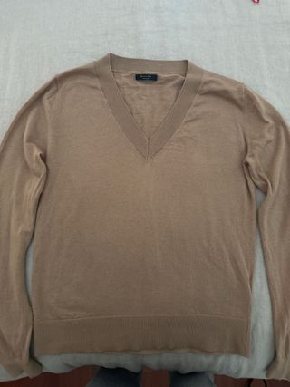 Jersey lana camel Massimo Dutti Talla XS