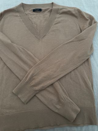 Jersey lana camel Massimo Dutti Talla XS