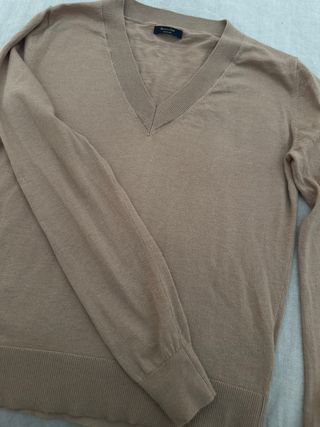 Jersey lana camel Massimo Dutti Talla XS