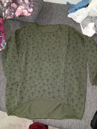 Felpa con stampa floreale