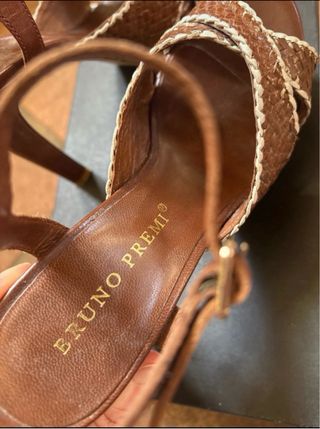 Sandali tacco alto intrecciati