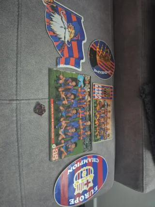 Pegatina y Pin FC Barcelona