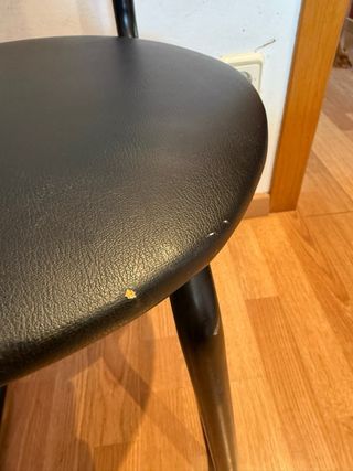 Sedia appendiabiti vintage nera