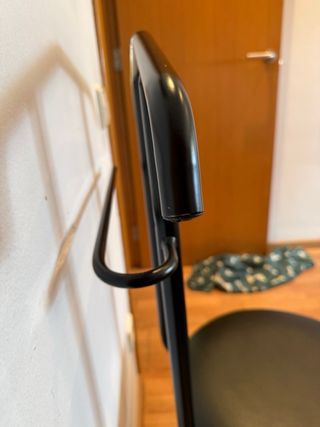 Sedia appendiabiti vintage nera