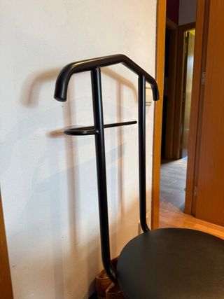 Sedia appendiabiti vintage nera