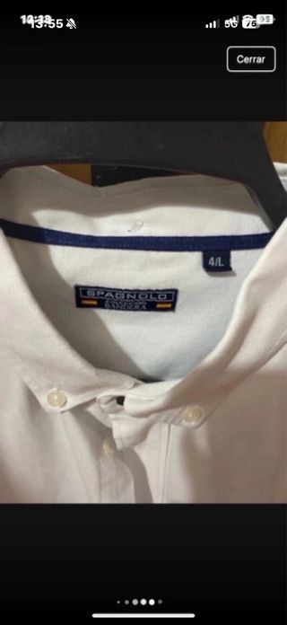 Camisa Spagnolo Blanca Hombre