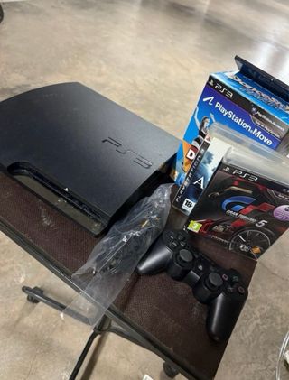 Consola PS3 Negra + Mando + 3 Juegos