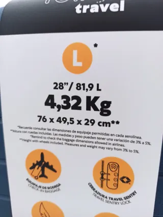 Maleta Totto Azul Grande 28