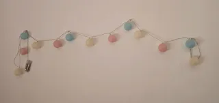 Luces de bolas de colores para habitación