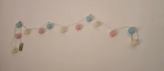 Luces de bolas de colores para habitación