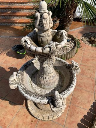 Fuente de piedra de jardín decorativa