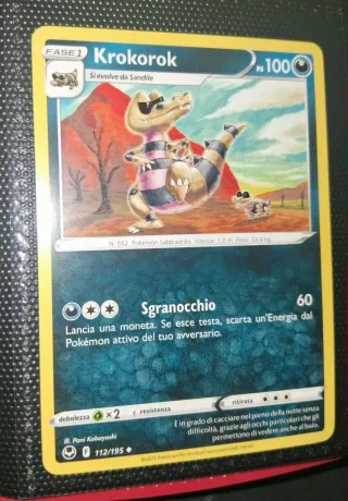 Carte Pokémon Sandile, Krokorok, Krookodile