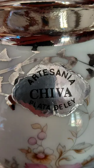 Juego CAFÉ/TÉ ARTESANÍA CHIVA - PLATA DE LEY