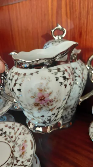 Juego CAFÉ/TÉ ARTESANÍA CHIVA - PLATA DE LEY